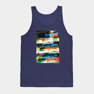 Oh Oh Neon Layer Background Tank Top